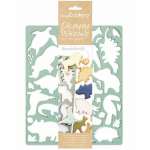 Plaque d&eacute;coupoirs &agrave; biscuits Animaux de la jungle