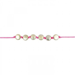 165 Perles rondes 5 x 7 mm - dor&eacute;