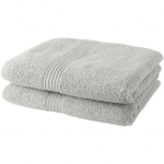 Lot de 2 serviettes de toilette TODAY 50x90 cm 100% Coton - Craie valge