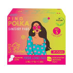 PINQ POLKA Menstruatsioonikomplekt - Orgaaniline puuvill, &uuml;lipehme tunne, ultra&otilde;hukesed h&uuml;gieenisidemed I 8 XXL (Tugev veritsus) 7 XL (&Ouml;&ouml;) 5 tavaline (p&auml;ev) 5 p&auml;evasidemeid pink