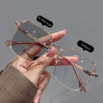 Moodsad fotokroomsed lugemisprillid naistele, suur ruudukujuline Presb&uuml;oopia, v&auml;rvimuutvad v&auml;lisprillid p&auml;ikeseprillid 0 kuni +4,0 2.0