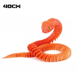 Helendav 30 cm 3D prinditud kobra madude kaunistus 3D prinditud loomad kirjutuslaua aksessuaarid toakaunistus Kontori laua ussi aasta ornament Laser Red Gold 40cm-40cm