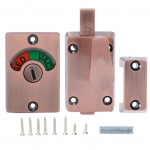 Vaheseina Ukse Lukk K&auml;epidemega Avaliku Tualeti WC Poldi Lukk Indikaator Tarvik