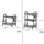 n&otilde;udekuivatusrest,Multifunktsionaalne s&ouml;&ouml;giriistade hoidik &auml;ravoolualusega,s&ouml;&ouml;giriistade hoidik,l&otilde;ikelaua hoidik,K&ouml;&ouml;gitarvikute hoiuriiul 3-tier