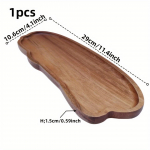 Puidust kandik, suupistealus, hommikus&ouml;&ouml;gikandik, delikatess, juustukandik, magustoidualus, vannitoa tualettlaud hommikus&ouml;&ouml;giks, kohvilaud, kodu, s&ouml;&ouml;gituba 1 Piece - Long Oval Irregular Shaped Tray