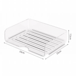 Failikorraldaja A4-formaadis failihoidik Fashion Papers Rack lauaarvuti korraldaja Virnastatav failiriiul l&auml;bipaistev raamaturiiul Ajakiri