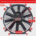 12-tolline 12V/24V auto kliimaseadme jahutusventilaator veepaagi jaoks 24V