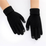 Talvised puuteekraaniga kindad soojad venivad kootud labakindad t&auml;iss&otilde;rmega naiste heegeldatud paksemad kindad One Size hall