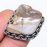 Biwa Pearl Handmade 925 Sterling Silver Jewelry Ring Size 6 z2i35