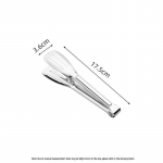 304 roostevabast terasest p&otilde;letusvastane paksendatud BBQ toiduklamber, punased leivatangid 0.6mm Thick 7-inch