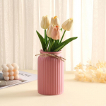 Moodne P&otilde;hjamaade Plastikust Lillevaas, Roosa, Sinine, Valge Pott, Korv, Kodu, Elutoa Kaunistus, Ornament, Seade must