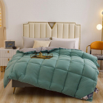 Puhast puuvillast talvine sulgedest siidist tekk - paks ja lihtne disain &uuml;hiselamutele ja hotellidele 1.8x2.2m 5kg