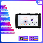 HIzpo 9 Android 13 Wireless Carplay for Mercedes Benz B200 W245 W639 W906 Sprinter Navi GPS 2 Din Car Radio Multimedia Player RDS DSP Bluetooth SWC S8 8Core 8G 128G