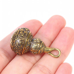 Brass Blessing Lotus Gourd Charms Lucky v&otilde;tmehoidja ripatsid pillikarbi konteiner