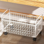 Rolling Book Cart Bin Storage Utility for files Schoolbag Daily Items S