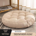 Ergonoomiline tatami toolipadi kontorisse ja elutuppa Large Round: 55cm, Thick 10-12cm