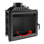 Vedru ukse sulgemiseks - malmist siset&uuml;kid must