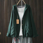 Naiste Jaapani Korea kapuutsiga &otilde;huke jakk Retro Kahekihiline puuvillane l&otilde;ng Suures suuruses Artistic Retro Casual kardiganist top jakk One Size