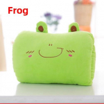 Armas loomakujuline k&auml;tesoojendaja plush-m&auml;nguasjapadi, pehme t&auml;idetud looma uinakupadi, ideaalne kingitus lastele Frog 20*30