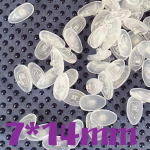 Vedel silikoonist ninapadjad - Mugavad, Pehmed, Ei j&auml;ta j&auml;lgi, Kerged, Turvaline kruvikinnitusega disain. Universal valge