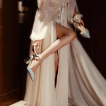 Ilusad pulmakleidid, pruudikingad, Hexiu pulmakleit, kaheks kandmiseks &uuml;ks rihm k&otilde;rge kontsaga kingad, naiste paksude kontsadega sandaalid, pruutneitsikingad ei ole 34 h&otilde;be