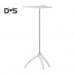 Kokkupandav riidepuu 3 riputusvardaga K&otilde;rge stabiilsus Suur kandev&otilde;ime Lihtne paigaldus Kokkupandav p&uuml;kste ja mantlite riidepuu valge