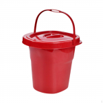 Chamber Pot Pee Container Convenient to Use Sturdy Stable Base Commode Bucket Potty for Indoor punane