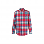 Polo Ralph Lauren SS23 Triibulise Prindiga &Uuml;he Rinnaga S&auml;rk Meeste s&auml;rgid Punane 710886730-001 M