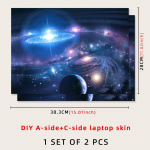 Isetegemise 15-tollise s&uuml;learvuti kleebised nahad veekindel A+C pool s&uuml;learvuti arvuti kattekile PVC Macbookile / HP / Dell / Lenovo / Acer