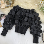Naiste moe vabaaja kevads&uuml;gise &uuml;hev&auml;rvilise tr&uuml;kiga pikkade varrukatega pluusid ja s&auml;rgid One Size must