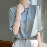 Siidist T-s&auml;rk naistele Suvine &Uuml;markaelus Lahtine T-s&auml;rk L&uuml;hikesed l&uuml;hikeste varrukatega topid 2XL