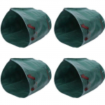 Sacs &agrave; d&eacute;chets de jardin - MEN - 4 pcs - 270L - Polypropyl&egrave;ne extra-fort - Vert