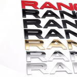 Embleem R-AN//GE R-OV//ER E-voque Velar SV Autode Stiil Kapoti ja Pagasiruumi Logo M&auml;rgi Kleebis RANGGE-ROVER Black