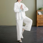 Suvine Tai Chi Vabad Treeningriided Zen Kaheosaline Komplekt XXL valge