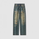 Ameerika peav&auml;ljaku rebenenud teksad poistele retro vanad lahtised vabaaja p&uuml;ksid 38