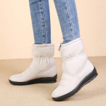 V&auml;rvikad kaasaegne mood talvejalatsid Naiste lumesaapad Lamedad, libisemiskindlad veekindlad naiste poolsaapad, soojad pl&uuml;&uuml;s pluss 41 42