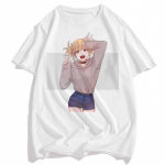 Meeste Senpai Anime Girl Nerdy Modal White Print T-s&auml;rk Naiste Manga Streetwear Tees&auml;rk S