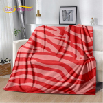 3D V&auml;rviline Sebra Mustriline Pehme Pl&uuml;&uuml;sist Tekk, Flanelltekk Visketekk Elutuppa Magamistuppa Voodile Diivanile Piknikule Kontorisse Kate 30x40in