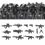 Linnapolitsei Hiina Eri&uuml;ksused Ehitusklotsid R&uuml;nnakus&otilde;dur SWAT Figuurid Gaasikaitsemask S&otilde;jalised Relvad Klotsid M&auml;nguasjad Lapsed