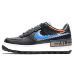 Nike Air Force 1 Shadow SE Pixel Swoosh - Off Noir Naiste tossud Must Hyper-Crimson Light-Thistle CV8480-001 36