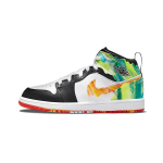 Air Jordan 1 Mid SE PS Drip Laste tossud Must Team-Orange Kumquat DJ6562-038 35