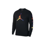 Air Jordan Vabaaja Kootud &Uuml;mmarguse Kaelusega Korvpalli Dressipluus Meeste Pealisr&otilde;ivad Must CQ7593-010 XL