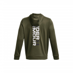 Under Armour Fliisist graafilise mustriga kapuutsiga pusa meestele, topid, roheline 1379745-390 XL