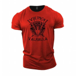 Uus suvine meeste T-s&auml;rk Puuvillane Fitness Spordi T-s&auml;rk Vikings T-s&auml;rk Suures suuruses meeste top Moodne hingav s&auml;rk top S