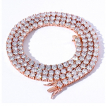Kaelakee Meeste Hip Hop Tennis Kett 3mm 4mm 5mm &Uuml;ks Rida Tsirkoonium Kaelakee Tennis Kett 6inch bracelet (about 15cm long)