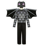 Laste Cosplay Teemantkiirastus M&auml;ngutegelane Steve Cosplay Kost&uuml;&uuml;mid 3-osaline Komplekt Sinised R&otilde;ivad Kost&uuml;meerimiskomplekt Halloweeni jaoks S gray