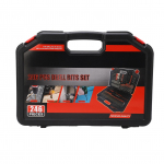 246 tk multifunktsionaalne kombineeritud puuritera kruviotsikute komplekt musta plastkarbiga