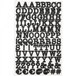 Stickers Alphabet et symboles - Noir - 380 stickers must