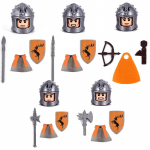 MOC Troonid Kuldne Kiiver S&otilde;dalane Valvur Jaime Lannister Barristan Selmy Meryn Trant Ehitusklotsid Mini Tegevuskuju M&auml;nguasjad