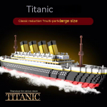 Titanic V&auml;ike Ehitusklotside Komplekt Hiiglaslik Kruiisilaeva Mudel Ehituskomplekt Paadi Telliskivi M&auml;nguasi Poistele T&uuml;drukutele Laste S&uuml;nnip&auml;evakingitus